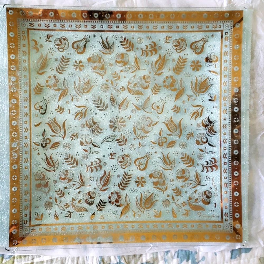 Georges Briand Persian Moss Serving Tray